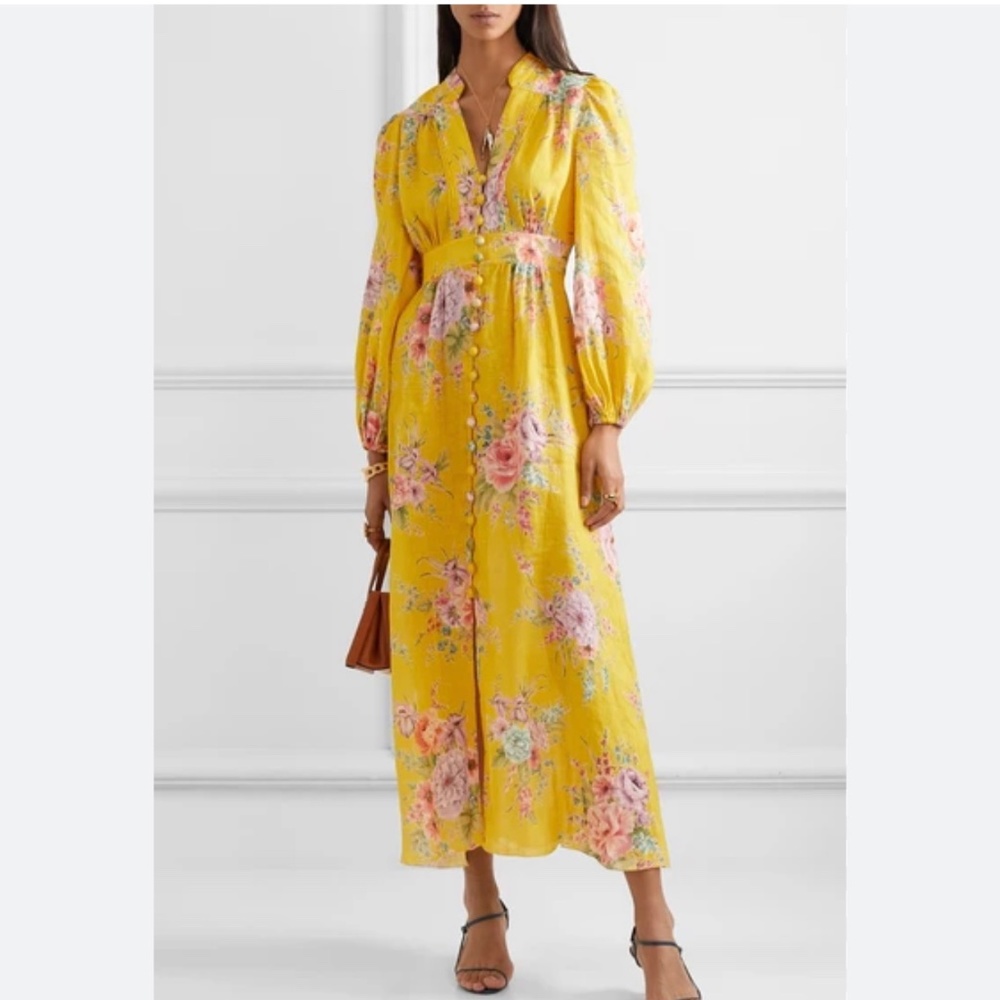 NWOT zimmermann zinnia linen dress - Picture 3 of 11